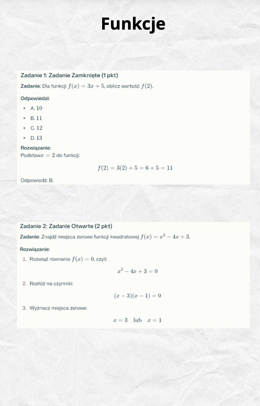 Maturalnik - Matematyka