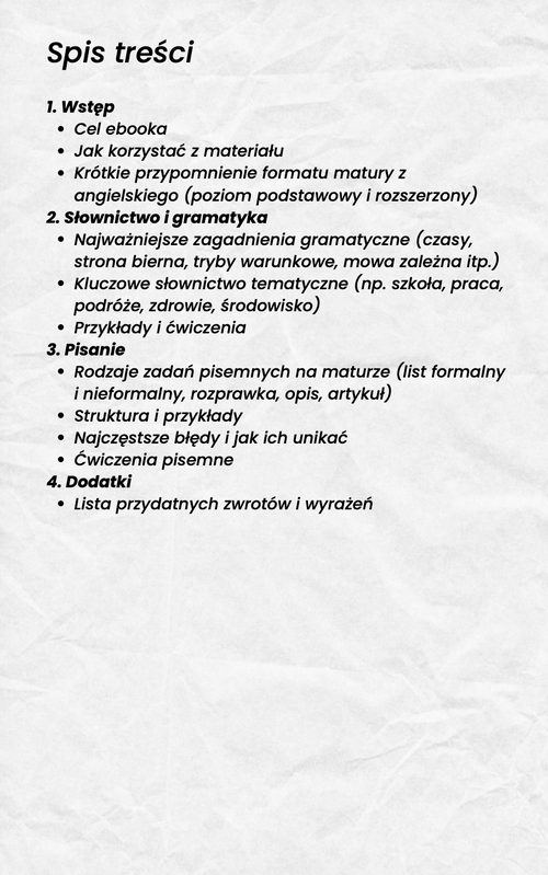 Maturalnik - Język Angielski